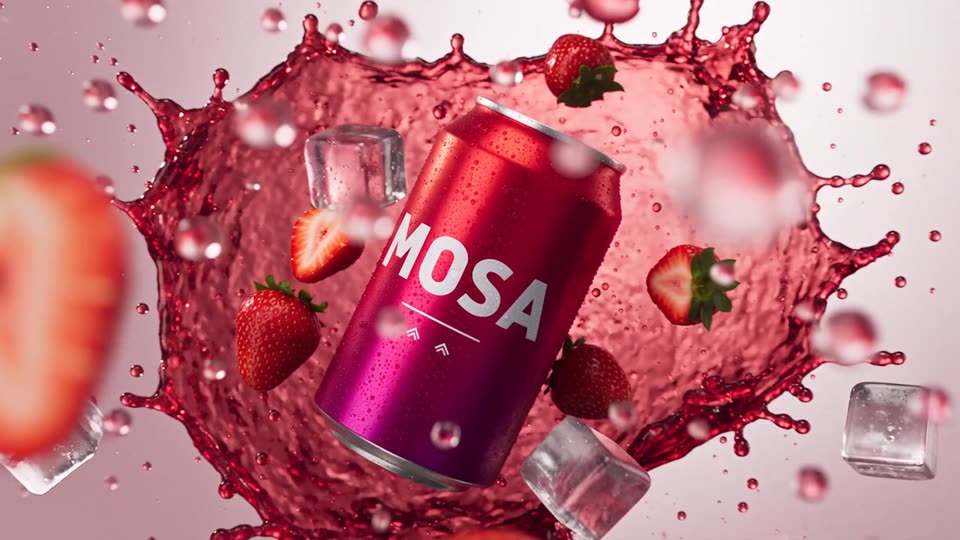 MOSA strawberry soda